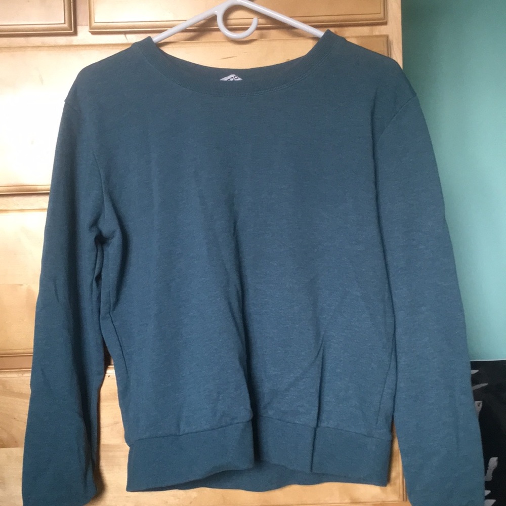 DIVIDED dark green pullover